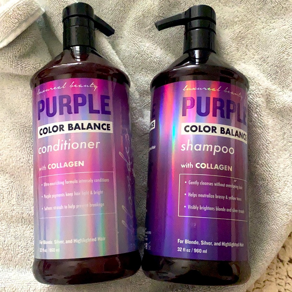 Luxureal Purple collagen shampoo & conditioner